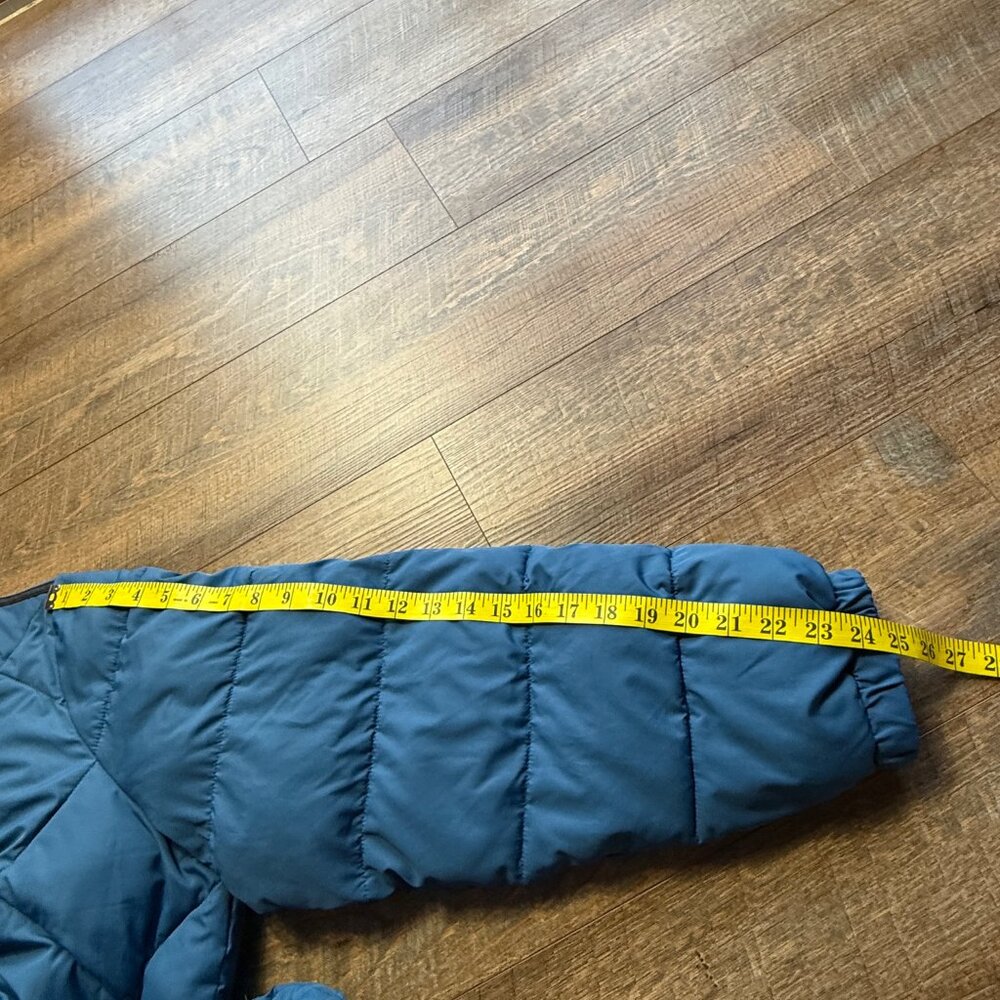 Lands' End Puffer Jacket Sz 1X FeatherFree Primaloft Quilted Maxi Hooded Women's - Picture 7 of 12